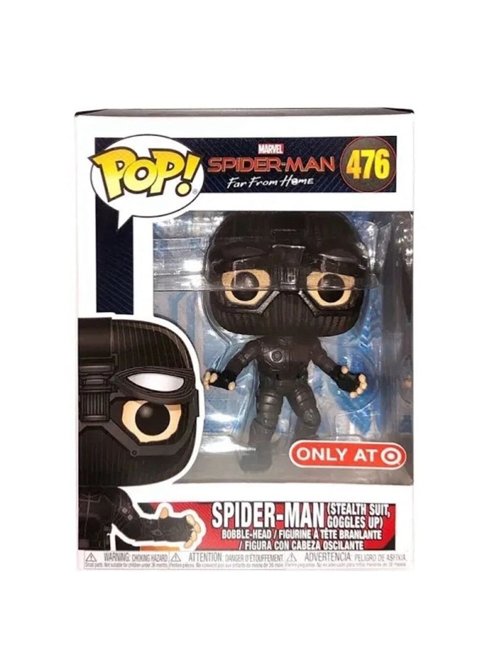 Funko Pop Marvel Spider-Man Stealth Suit Black Figure #476 Exclusive